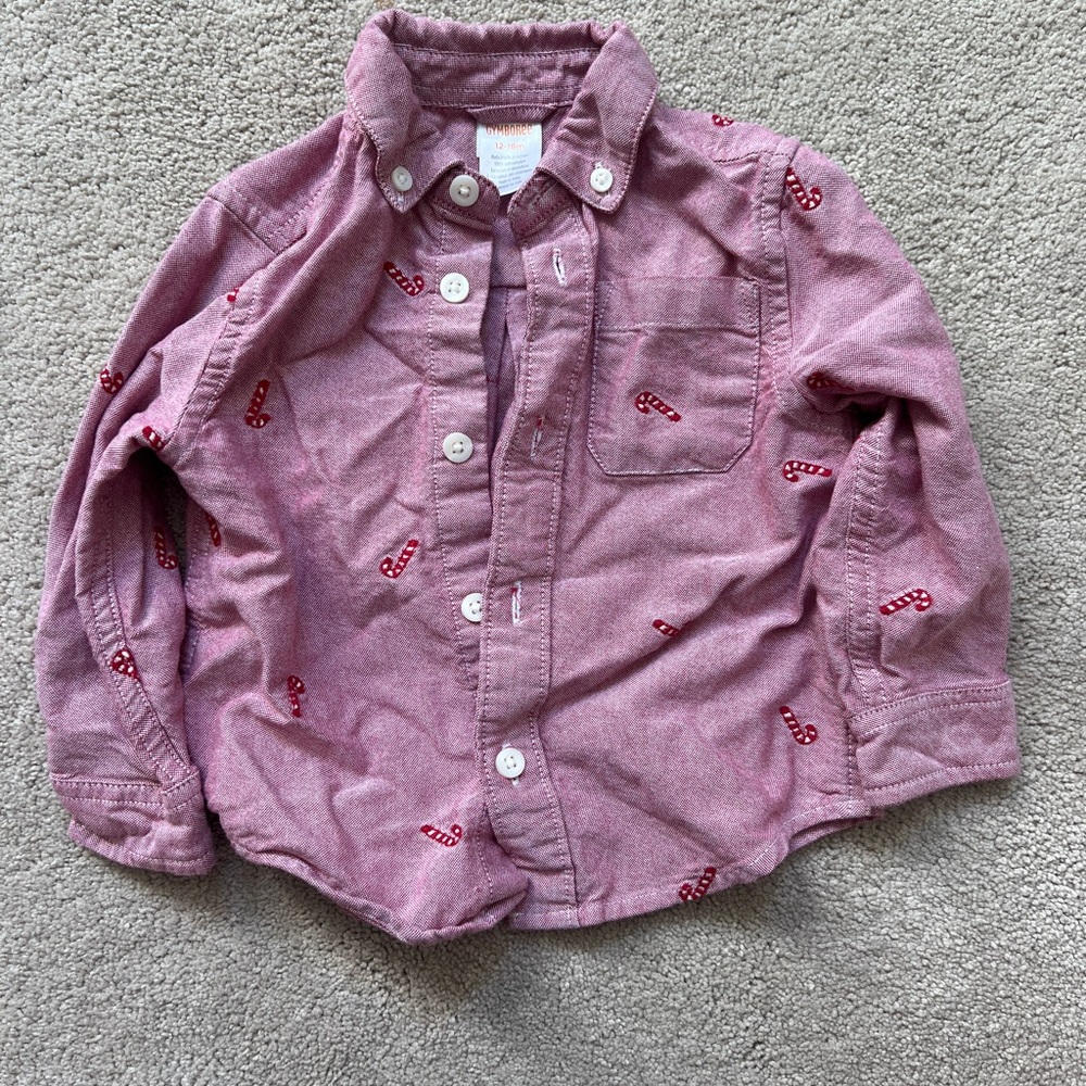 Gymboree candy cane shirt